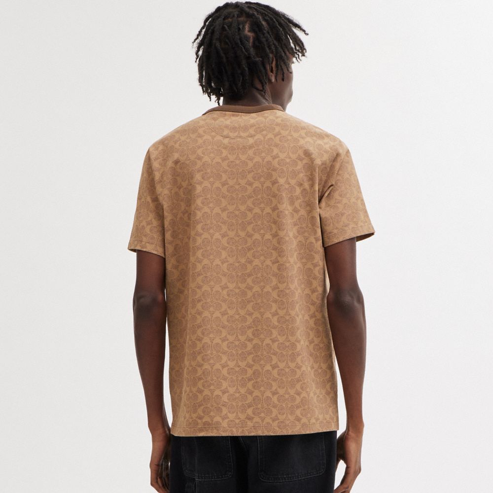 Coach Signature T Shirt Tan Signature | COH865946