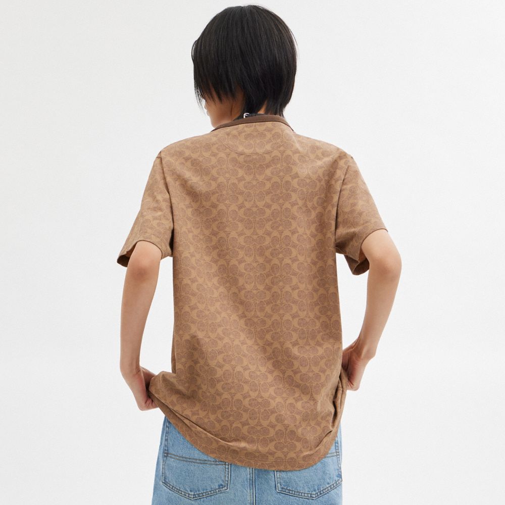 Coach Signature T Shirt Tan Signature | COH865946