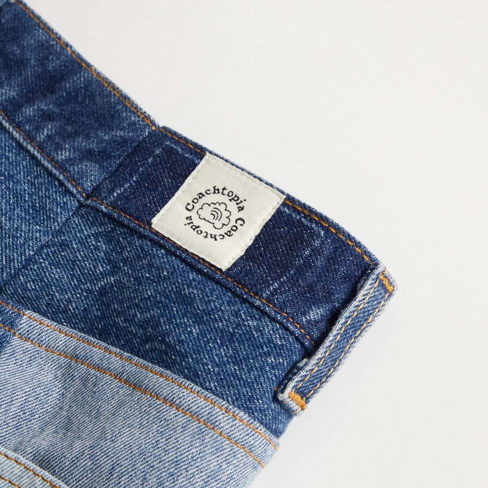 Coach Skirt In Repurposed Denim Denim | COH866020