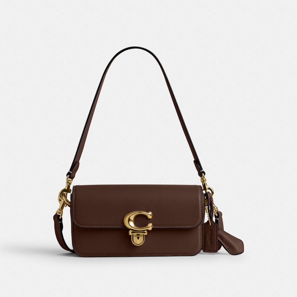 Coach Studio Baguette Bag Glovetan Leather/Brass/Maple | COH865190