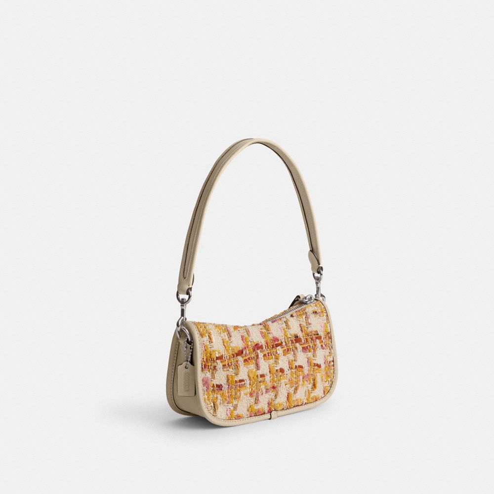 Coach Swinger Bag 20 In Tweed Glovetanned Leather/Silver/Neutral Multi | COH865414