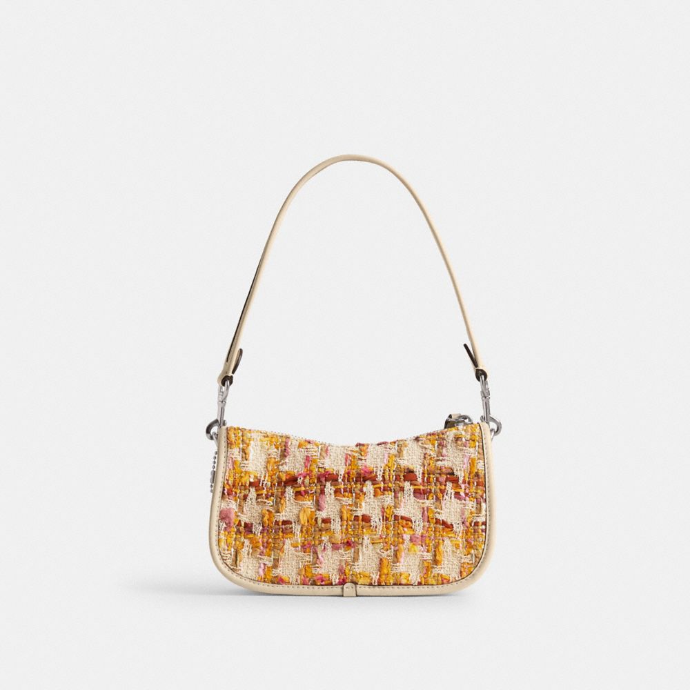 Coach Swinger Bag 20 In Tweed Glovetanned Leather/Silver/Neutral Multi | COH865414