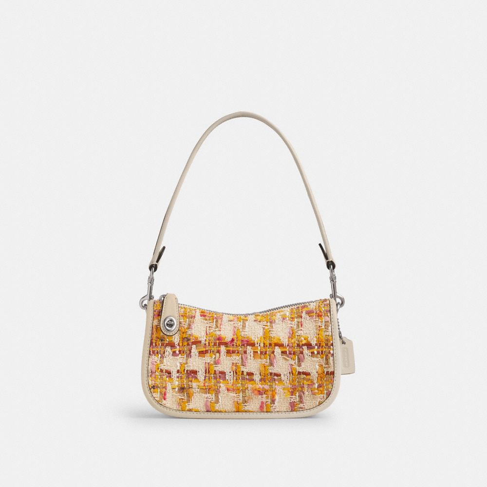 Coach Swinger Bag 20 In Tweed Glovetanned Leather/Silver/Neutral Multi | COH865414