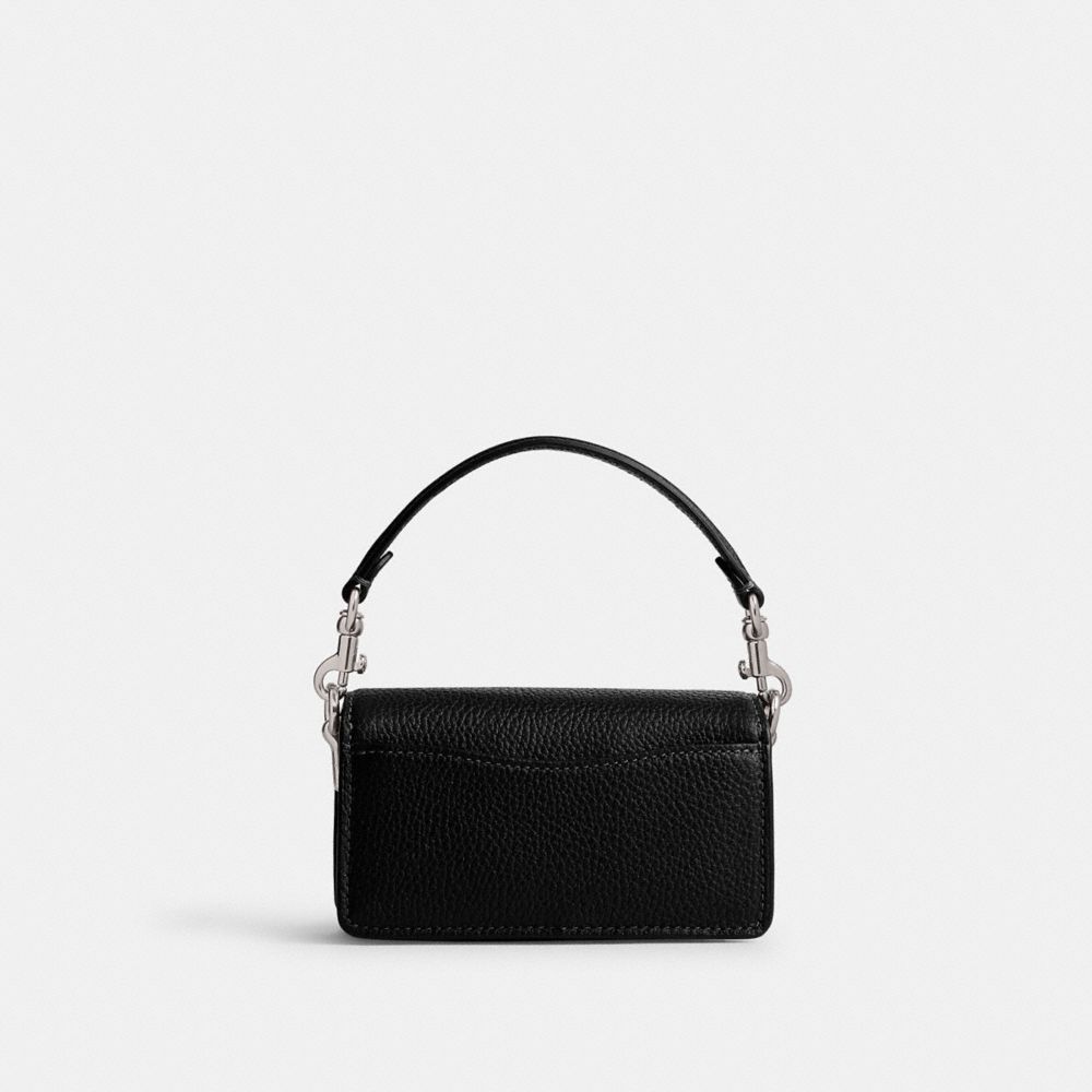 Coach Tabby Bag 12 Refined Pebble Leather/Silver/Black | COH865286