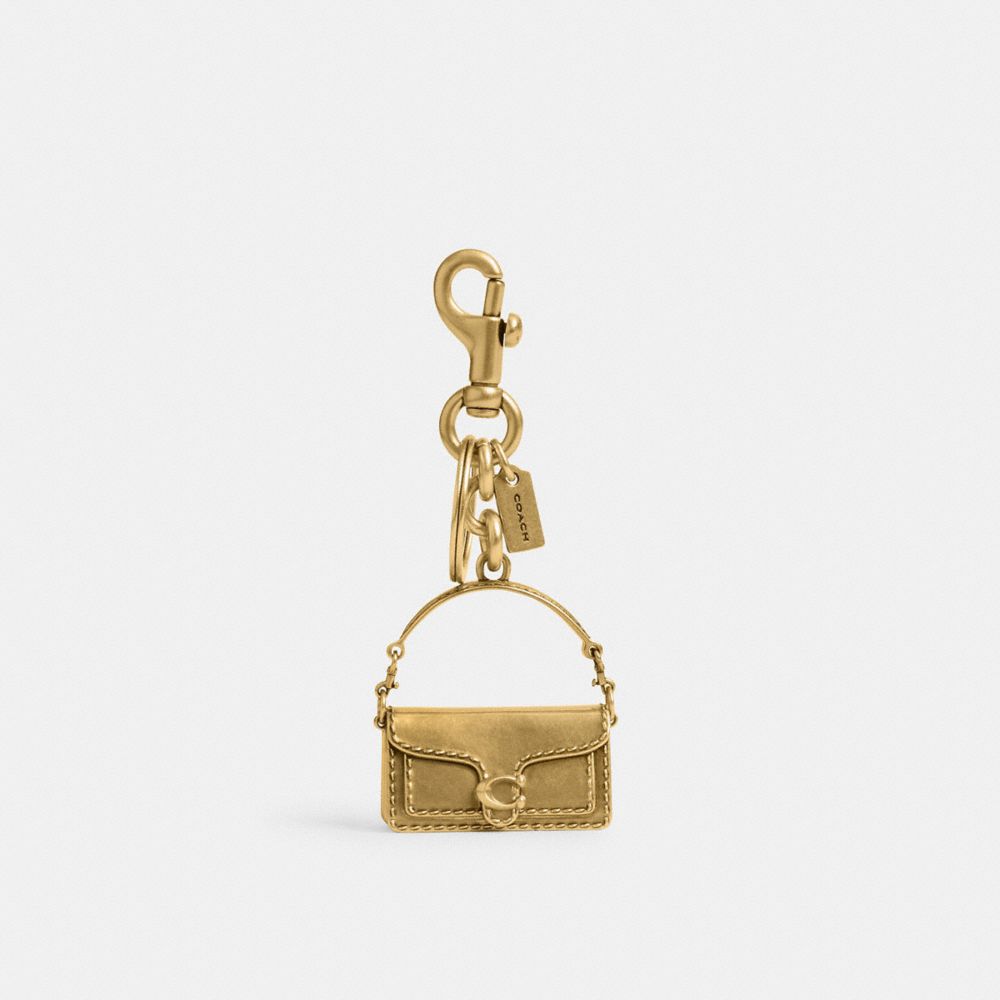 Coach Tabby Bag Charm Brass/Brass | COH866438