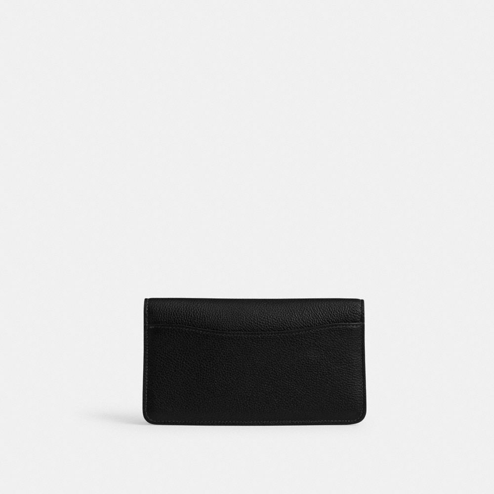 Coach Tabby Chain Clutch Polished Pebble Leather/Silver/Black | COH865214