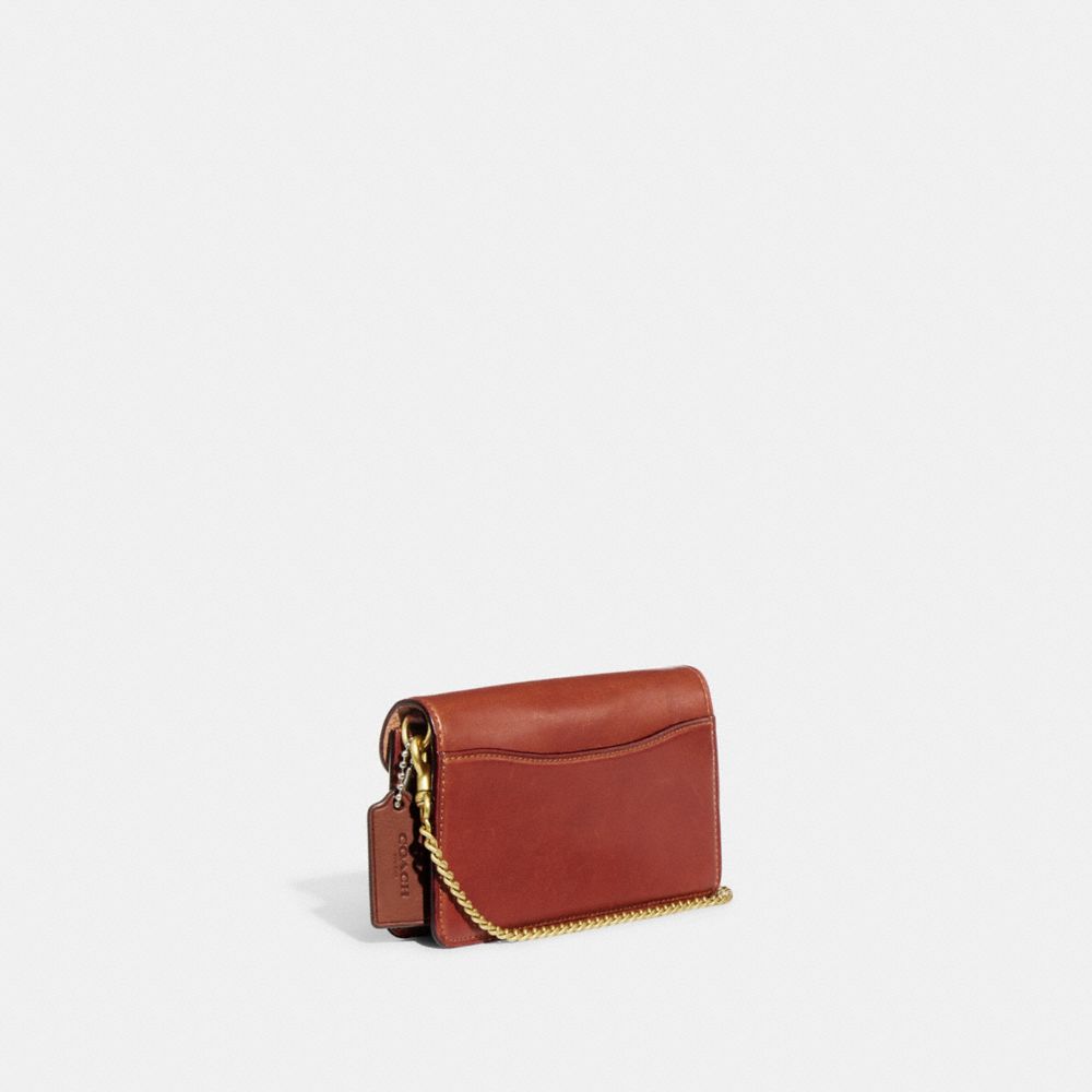 Coach Tabby Crossbody Wristlet In Signature Canvas Canvas/Brass/Tan/Rust | COH865639