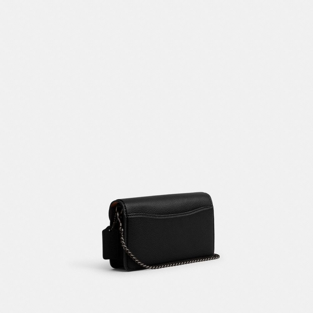 Coach Tabby Crossbody Wristlet Refined Pebble Leather/Pewter/Black | COH865625