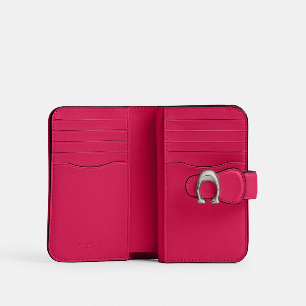 Coach Tabby Medium Wallet Smooth Leather/Silver/Dragonfruit | COH865527