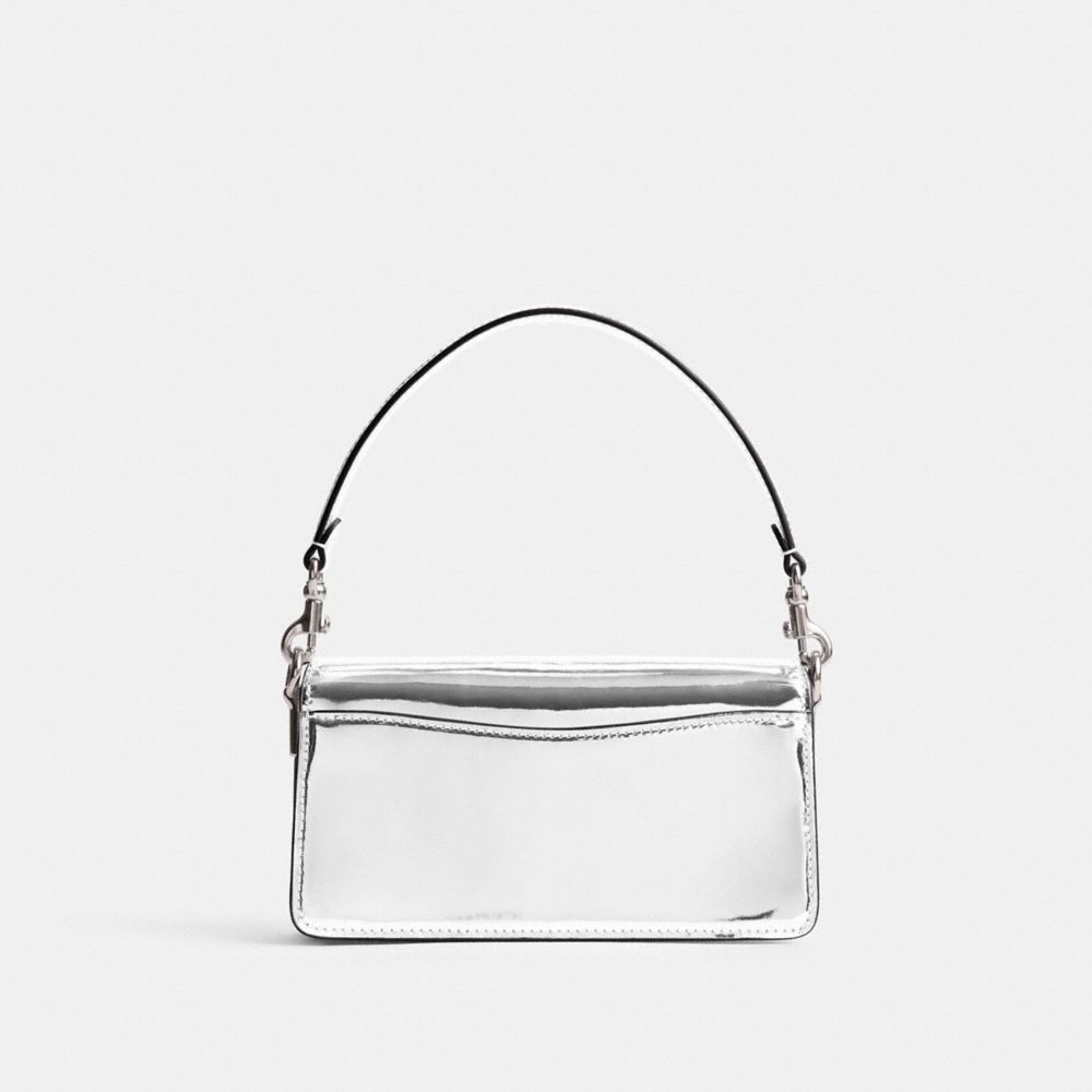 Coach Tabby Shoulder Bag 20 In Metallic Metallic Leather/Silver/Silver | COH865379
