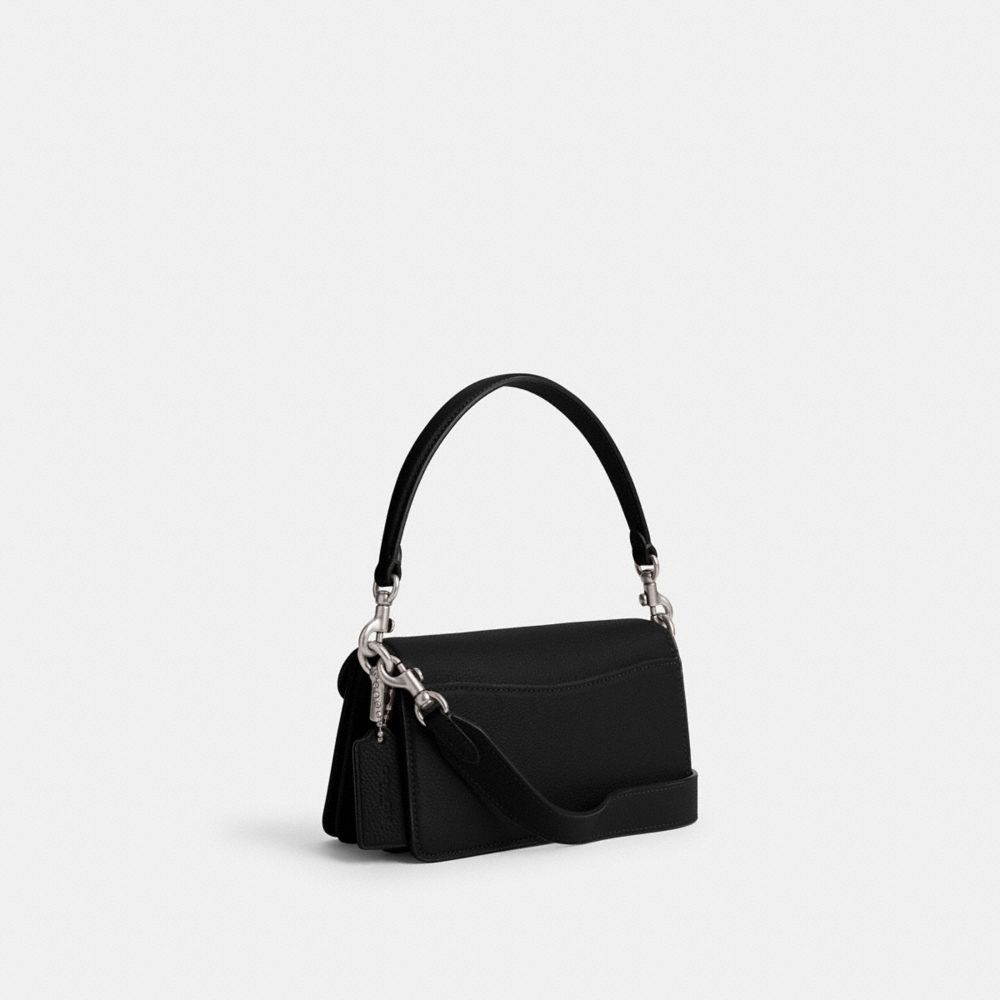 Coach Tabby Shoulder Bag 20 Refined Pebble Leather/Silver/Black | COH864762