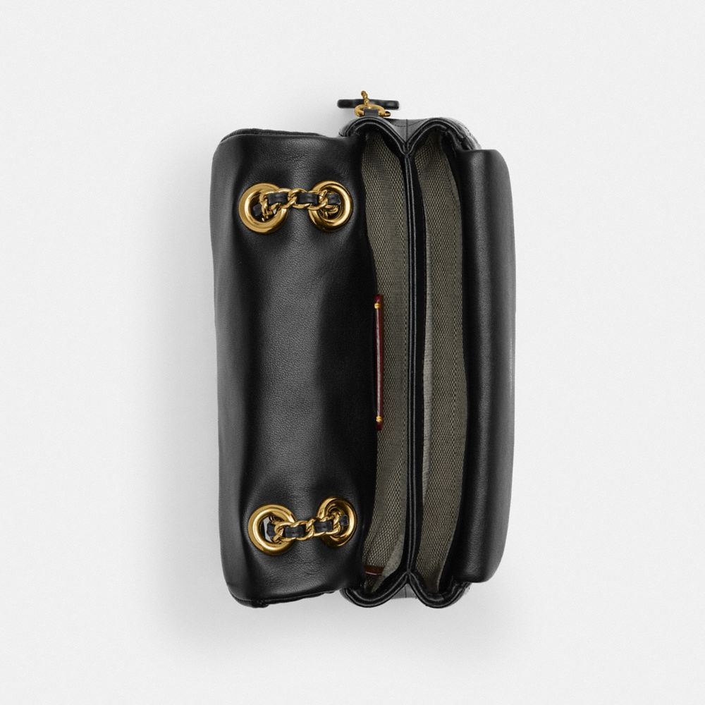 Coach Tabby Shoulder Bag 20 With Quilting Nappa Leather/Brass/Black | COH865255