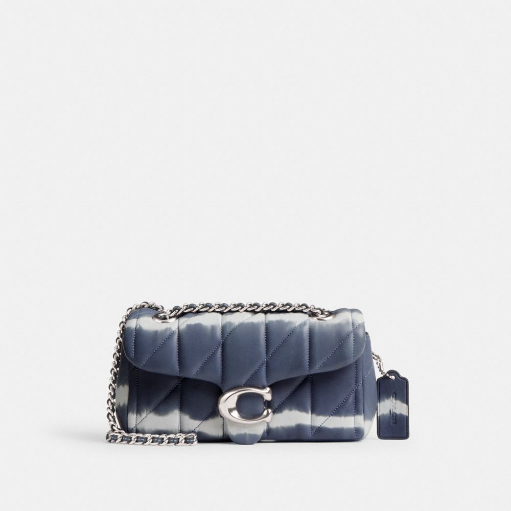 Coach Tabby Shoulder Bag 20 With Quilting And Tie Dye Nappa Leather/Silver/Midnight Navy Multi | COH865353