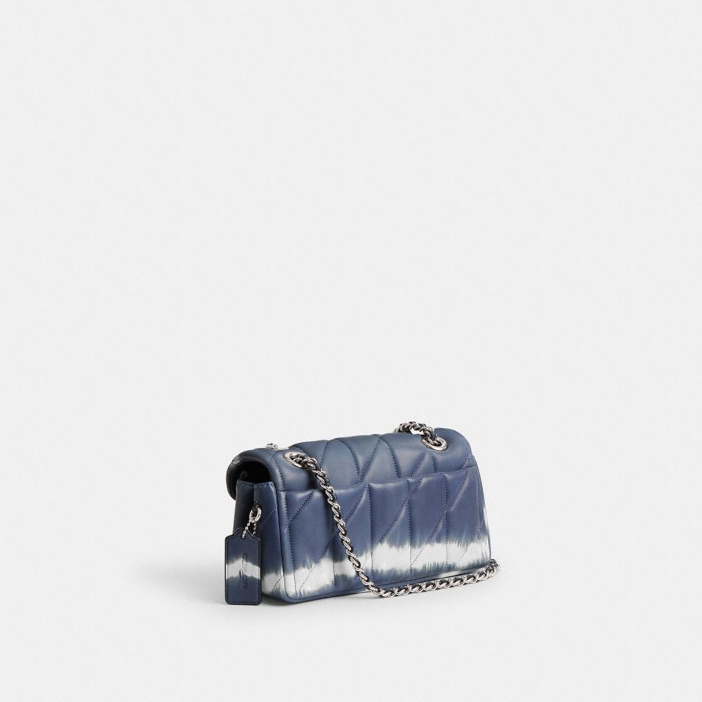 Coach Tabby Shoulder Bag 20 With Quilting And Tie Dye Nappa Leather/Silver/Midnight Navy Multi | COH865353
