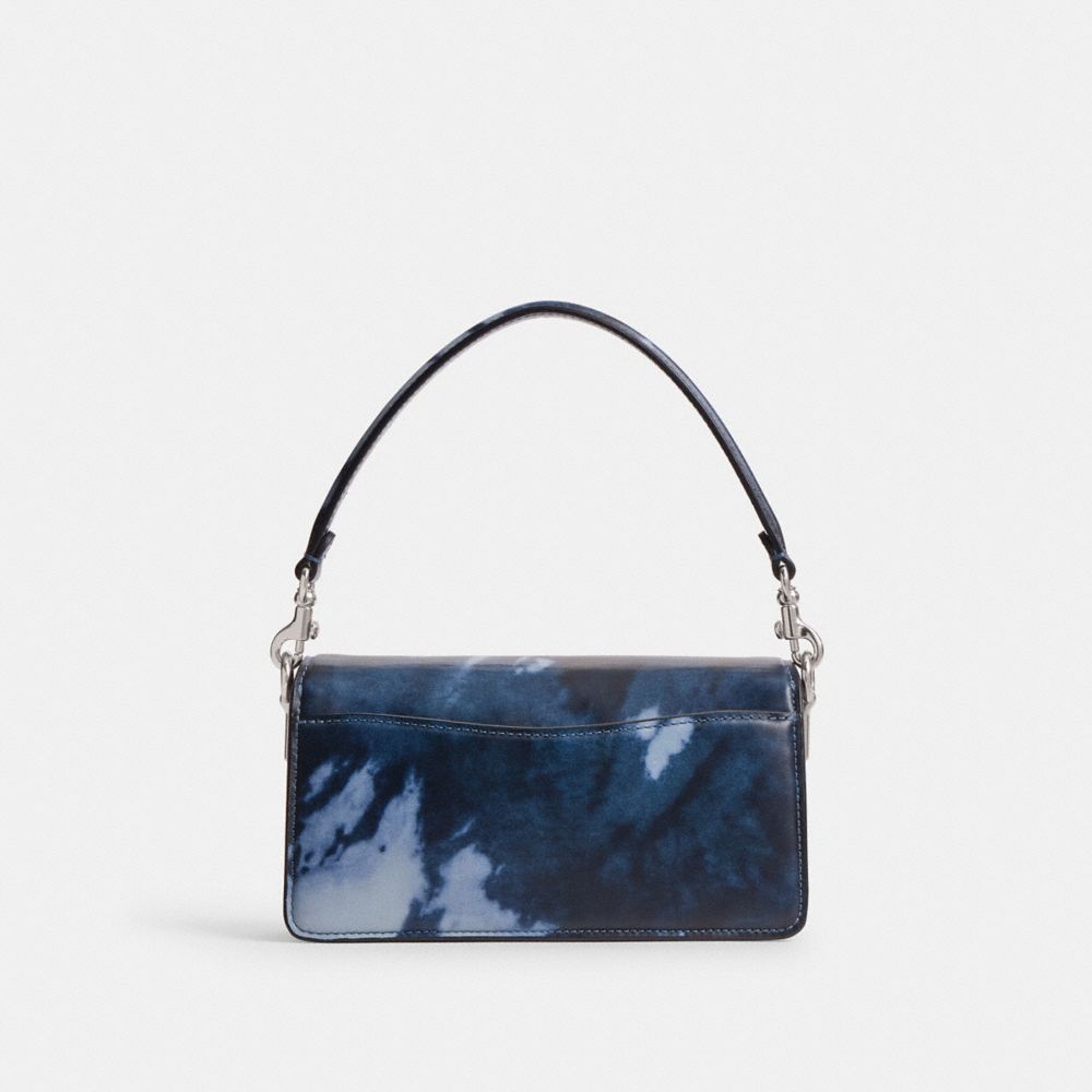 Coach Tabby Shoulder Bag 20 With Tie Dye Print Leather/Silver/Midnight Navy | COH865363