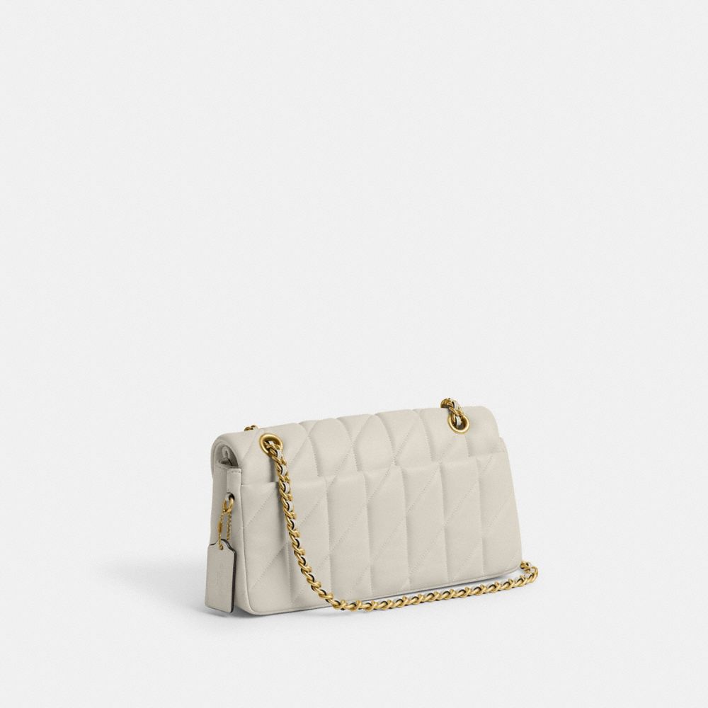 Coach Tabby Shoulder Bag 26 With Quilting Nappa Leather/Brass/Chalk | COH865253