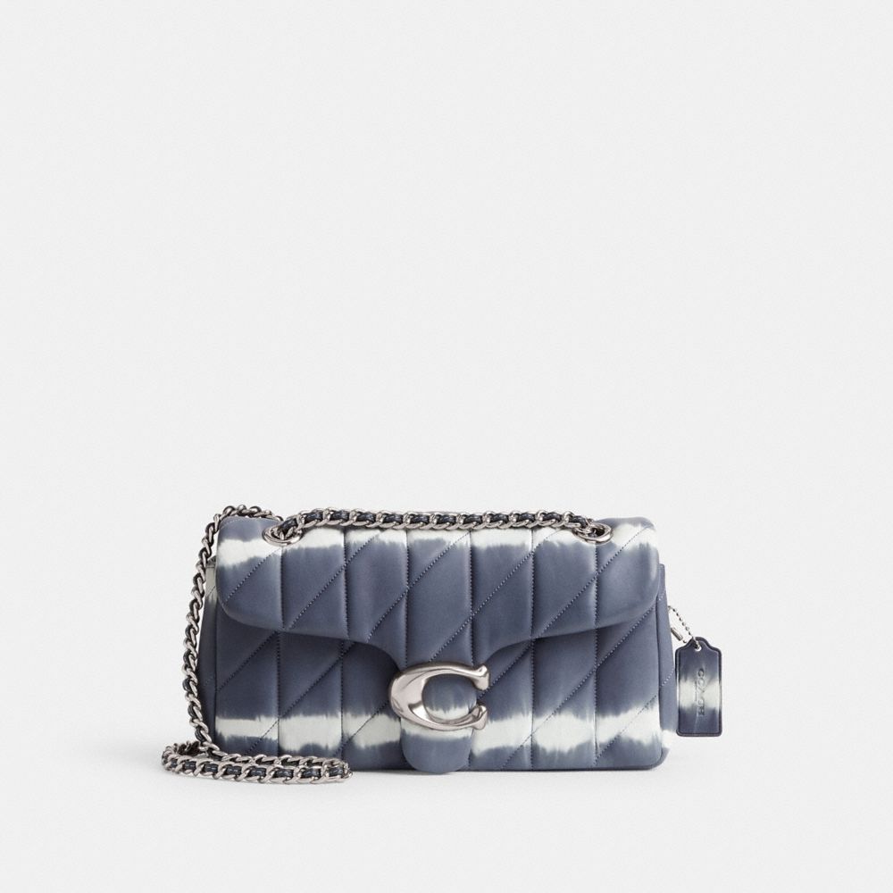 Coach Tabby Shoulder Bag 26 With Quilting And Tie Dye Nappa Leather/Silver/Midnight Navy | COH865350