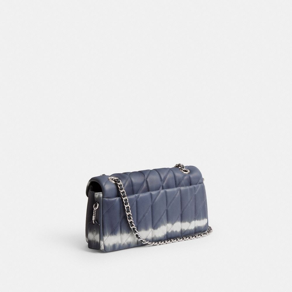 Coach Tabby Shoulder Bag 26 With Quilting And Tie Dye Nappa Leather/Silver/Midnight Navy | COH865350