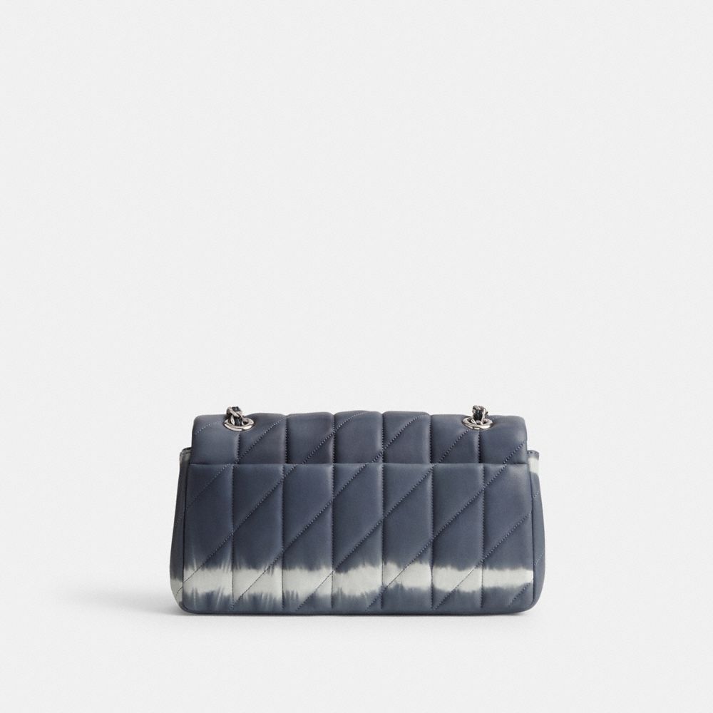 Coach Tabby Shoulder Bag 26 With Quilting And Tie Dye Nappa Leather/Silver/Midnight Navy | COH865350