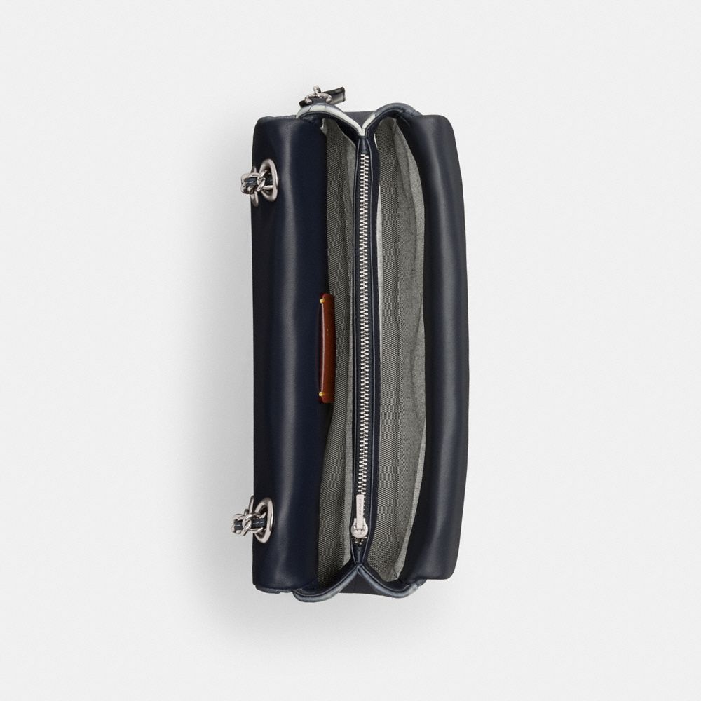 Coach Tabby Shoulder Bag 26 With Quilting And Tie Dye Nappa Leather/Silver/Midnight Navy | COH865350