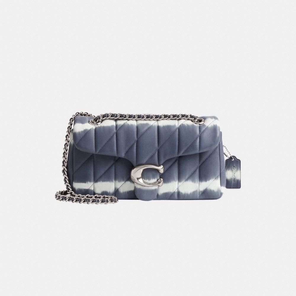 Coach Tabby Shoulder Bag 26 With Quilting And Tie Dye Nappa Leather/Silver/Midnight Navy | COH865350