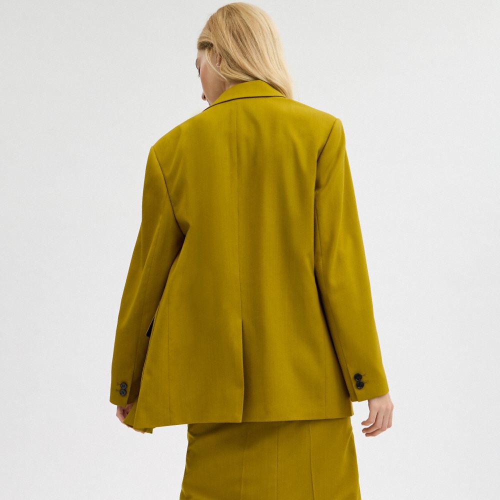 Coach Tailored Blazer Green | COH865935