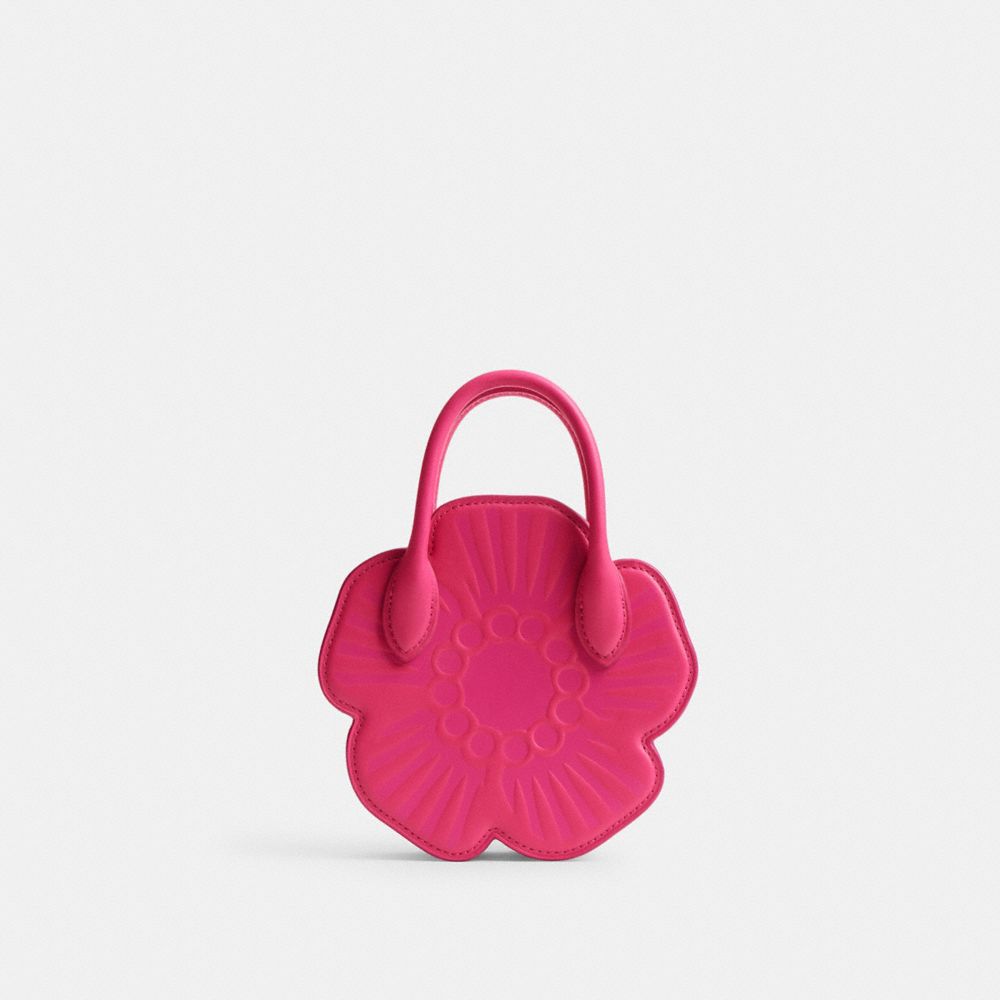 Coach Tea Rose Bag Silver/Dragonfruit | COH865381