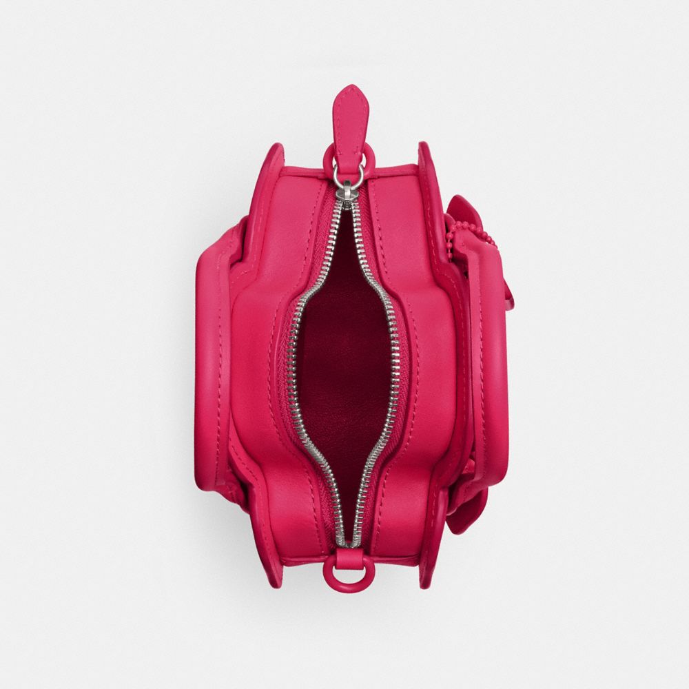 Coach Tea Rose Bag Silver/Dragonfruit | COH865381