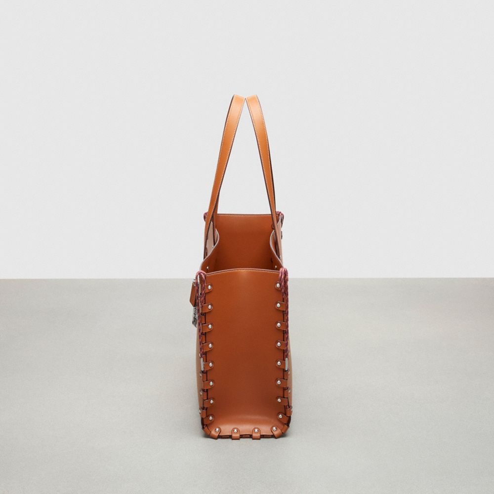 Coach The Re Laceable Tote: Large Coachtopia Leather/Burnished Amber | COH866630