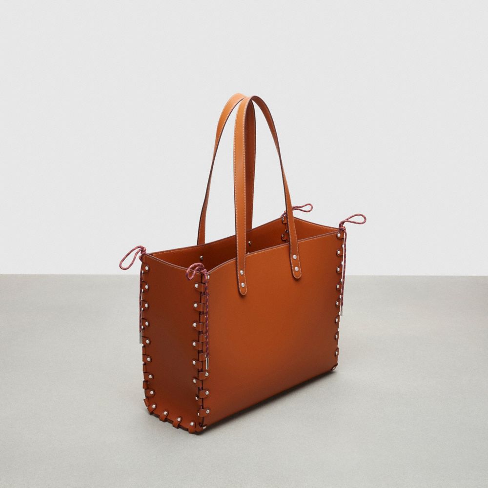 Coach The Re Laceable Tote: Large Coachtopia Leather/Burnished Amber | COH865014