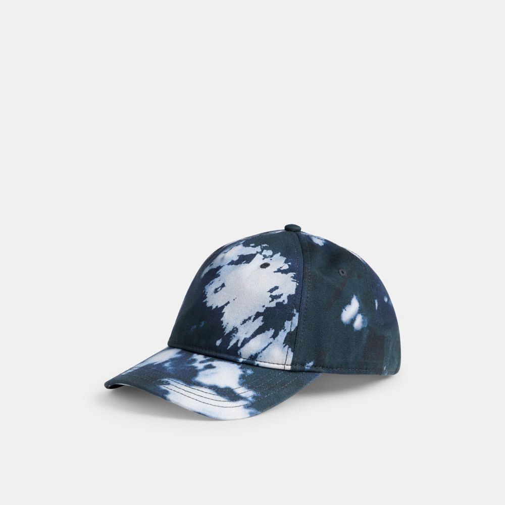 Coach Tie Dye Print Baseball Hat Blue | COH866425