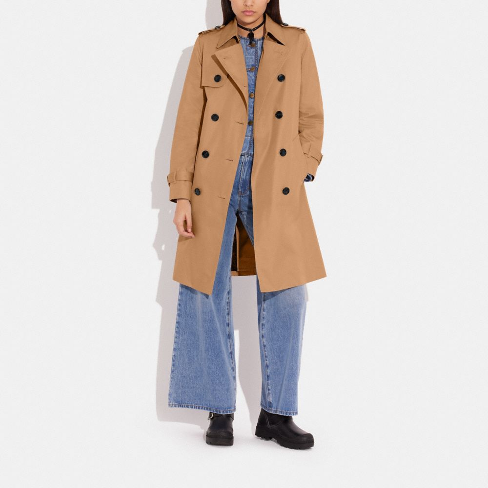 Coach Trench Coat Khaki | COH865924