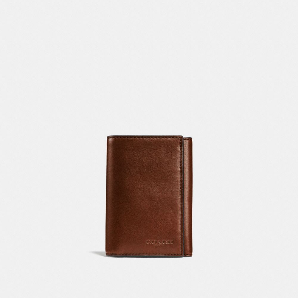Coach Trifold Wallet Saddle | COH866692