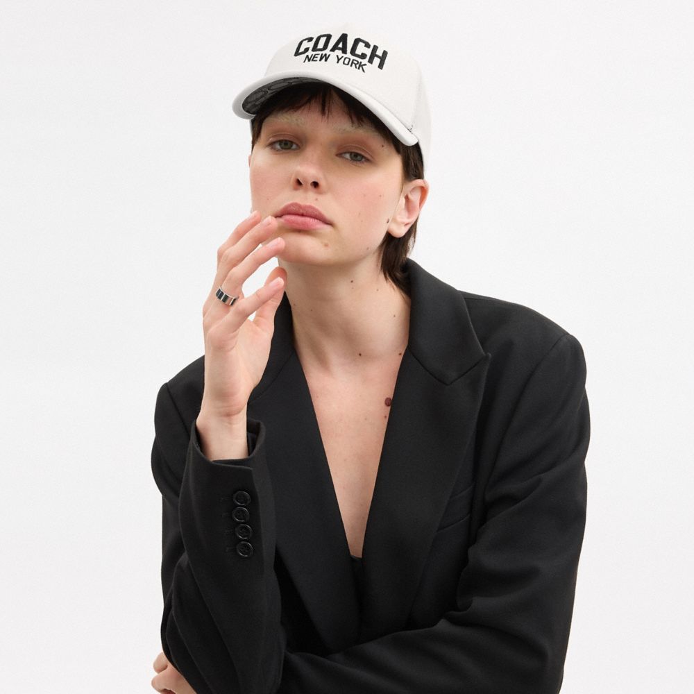 Coach Trucker Hat Chalk | COH867035