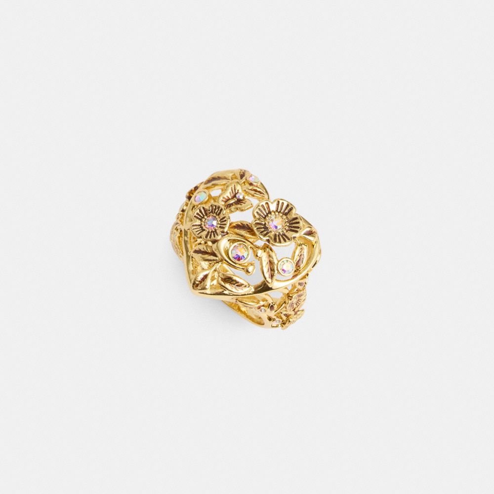 Coach Vintage Heart Ring Gold | COH866167