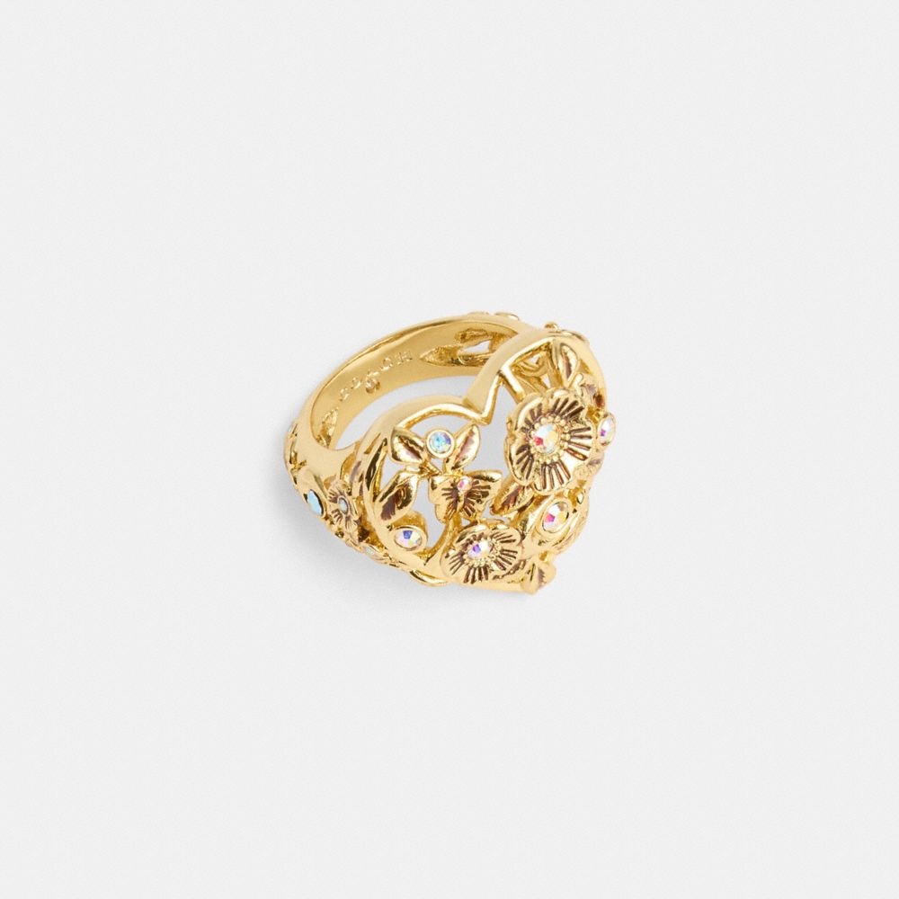 Coach Vintage Heart Ring Gold | COH866167