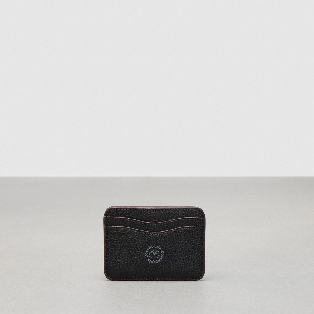 Coach Wavy Card Case Coachtopia Leather/Black | COH865708