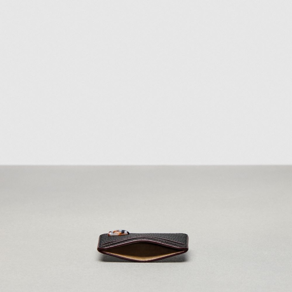 Coach Wavy Card Case Coachtopia Leather/Black | COH865708