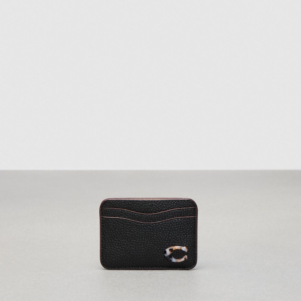 Coach Wavy Card Case Coachtopia Leather/Black | COH865708
