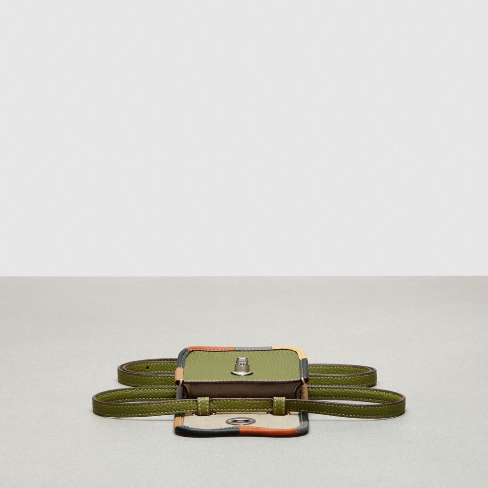 Coach Wavy Wallet With Colorful Binding In Upcrafted Leather Coachtopia Leather/Olive Green Multi | COH865557
