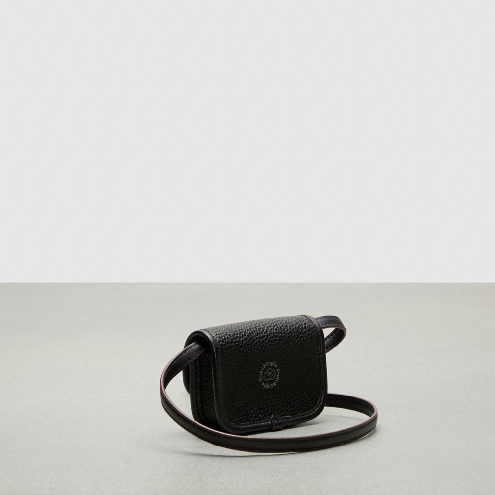 Coach Wavy Wallet With Crossbody Strap Coachtopia Leather/Black | COH865592