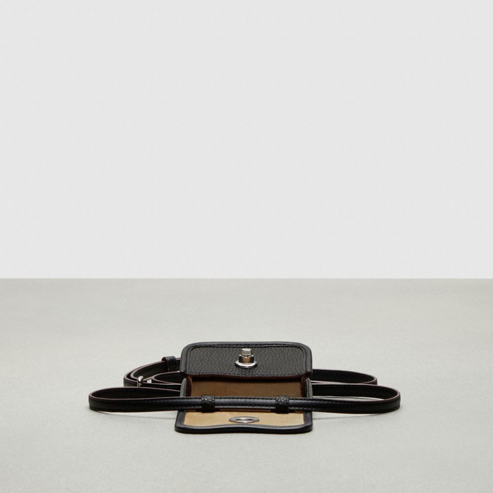 Coach Wavy Wallet With Crossbody Strap Coachtopia Leather/Black | COH865592