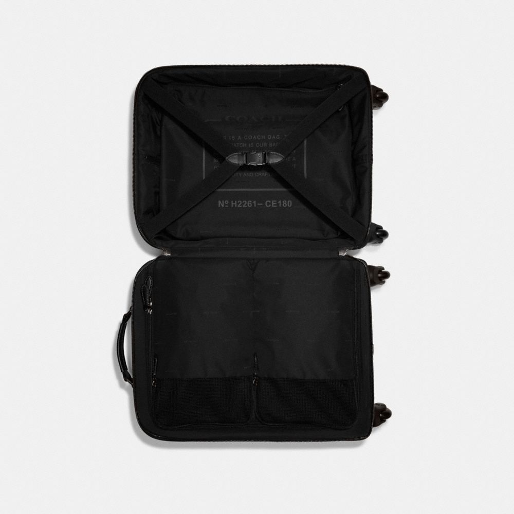 Coach Wheeled Carry On In Signature Canvas Charcoal | COH866650