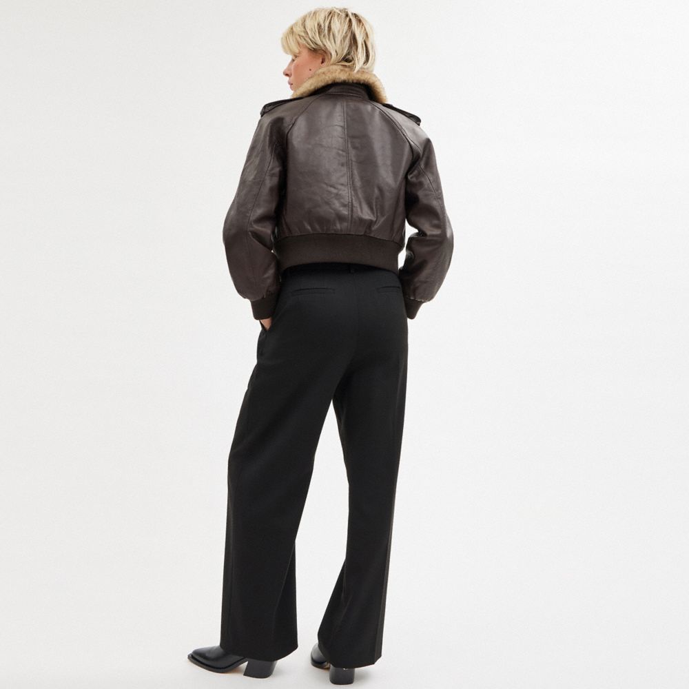 Coach Wide Leg Trousers Black | COH866032