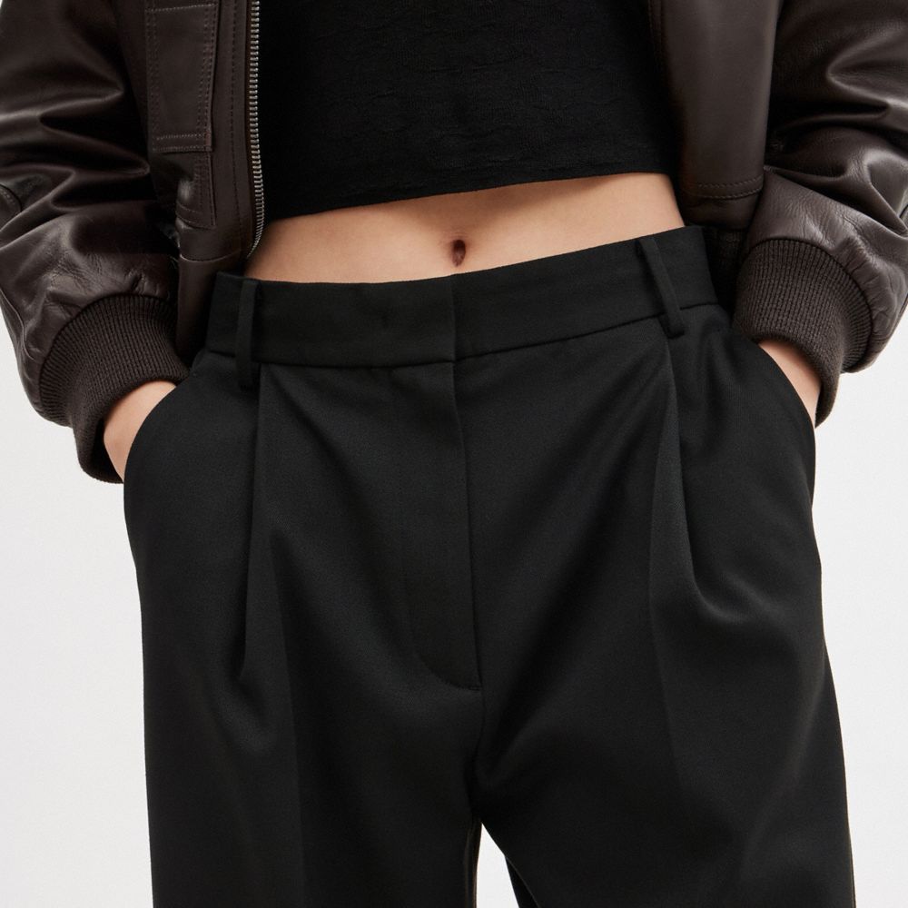 Coach Wide Leg Trousers Black | COH866032