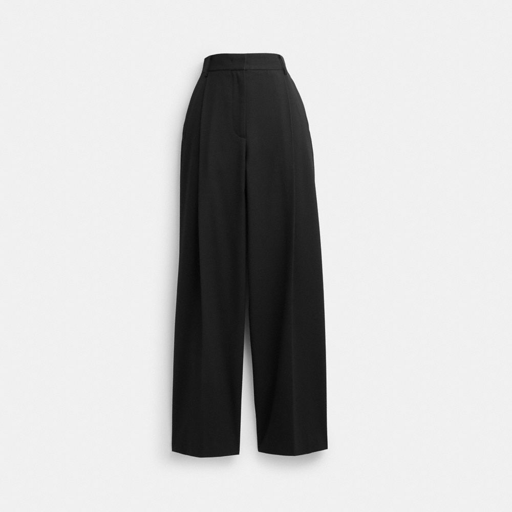 Coach Wide Leg Trousers Black | COH866032