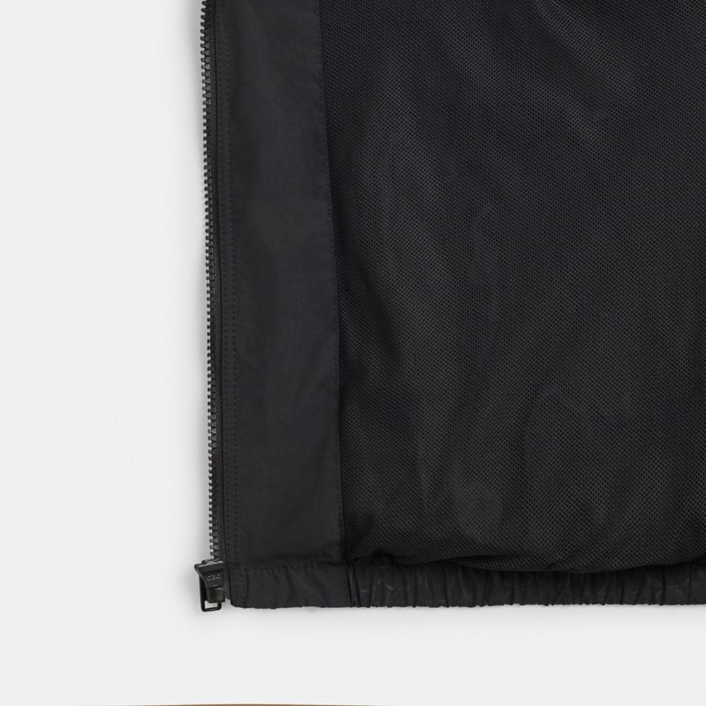 Coach Windbreaker In Recycled Polyester Black | COH866856