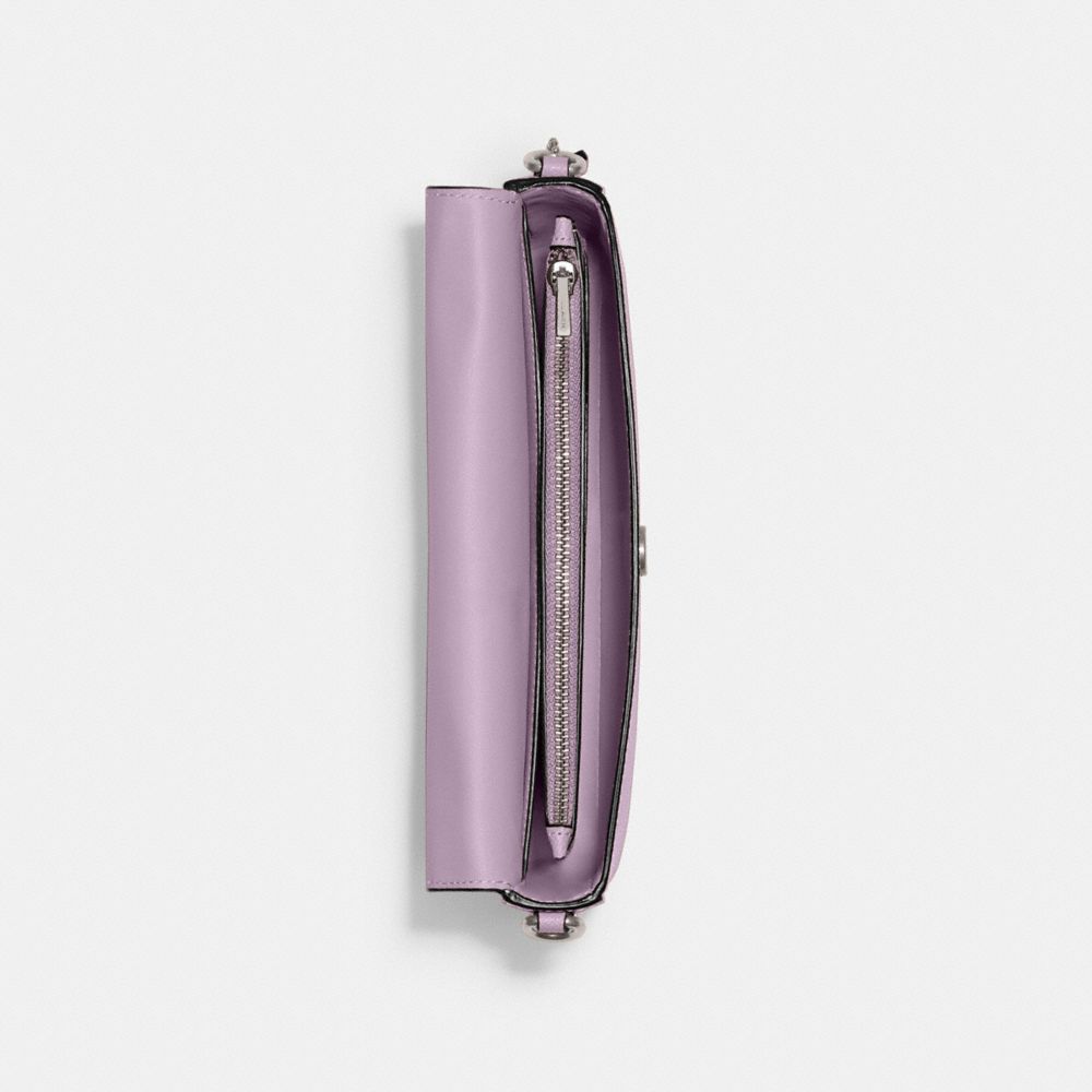 Coach Wyn Crossbody Bag Crossgrain Leather/Silver/Soft Purple | COH865217