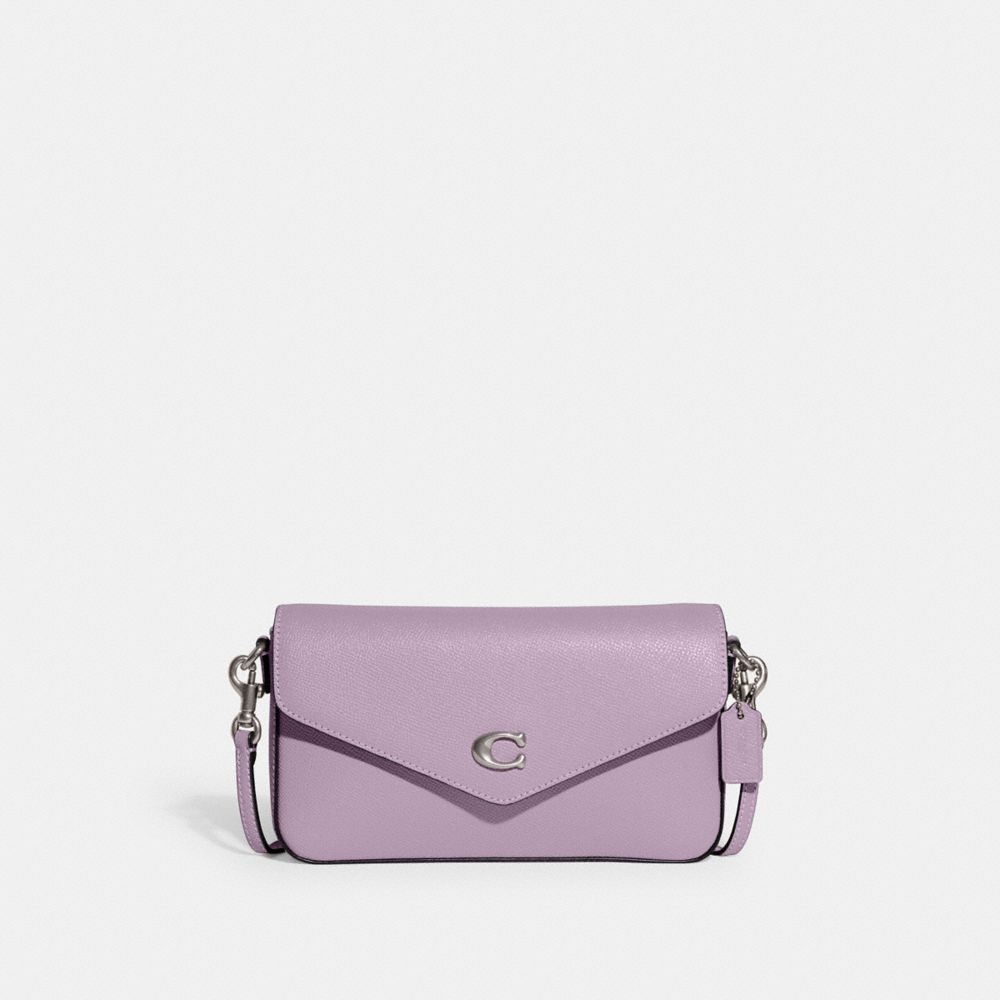 Coach Wyn Crossbody Bag Crossgrain Leather/Silver/Soft Purple | COH865217