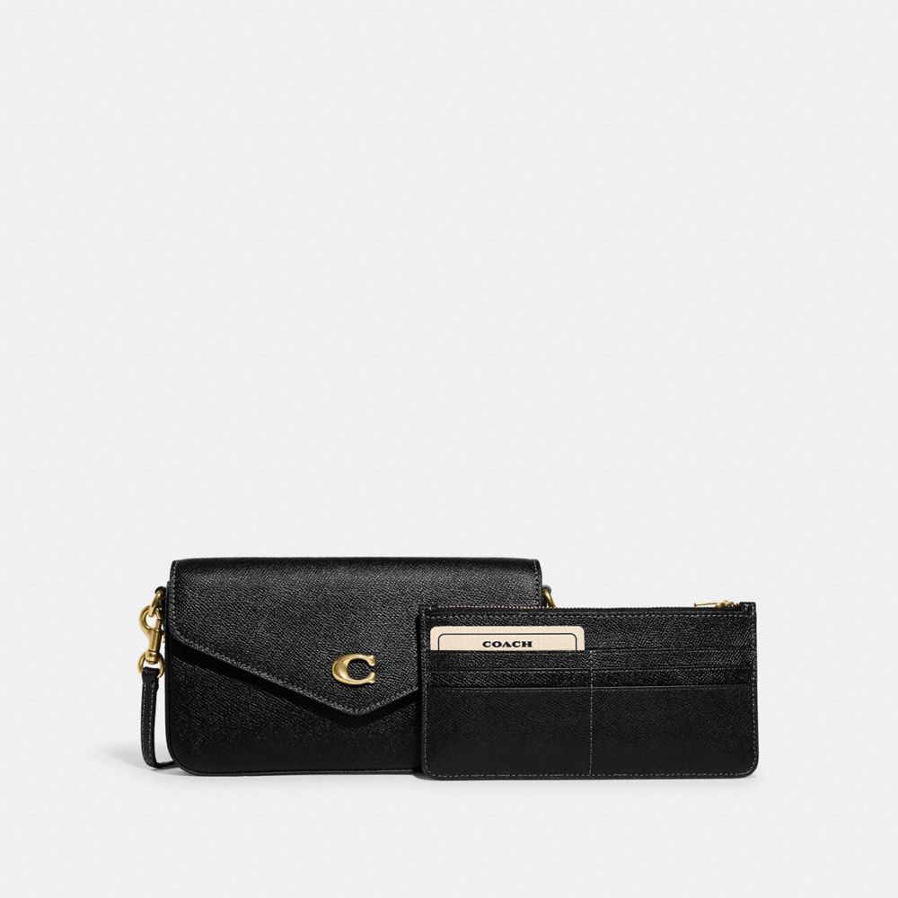 Coach Wyn Crossbody Bag Crossgrain Leather/Brass/Black | COH865504